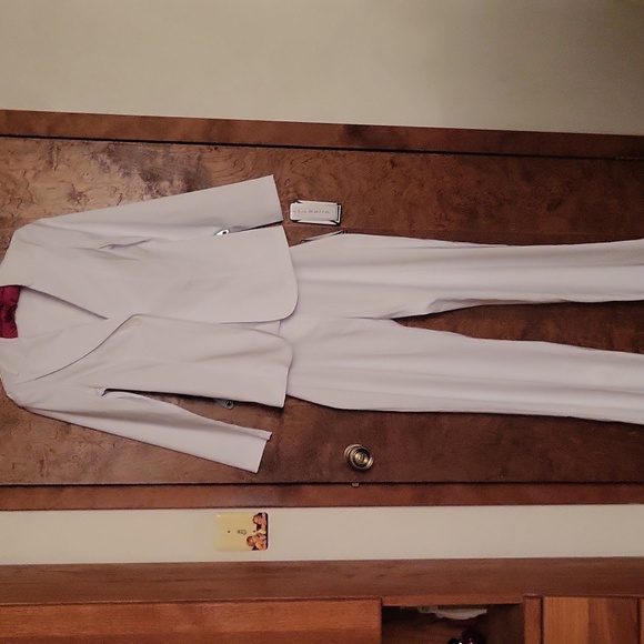 La Belle White Blazer and Pants Set NWT Blazer 7, Pants 11 - Picture 14 of 14